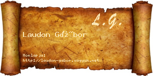 Laudon Gábor névjegykártya