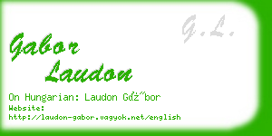 gabor laudon business card